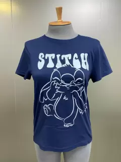 FRANELA STITCH AZUL MARINO