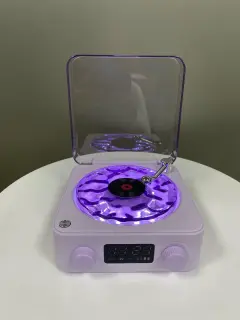 ALTAVOZ VINTAGE CON BLUETOOH MORADO