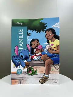 LIBRO PARA COLOREAR PORTADA FAMILIA STITCH