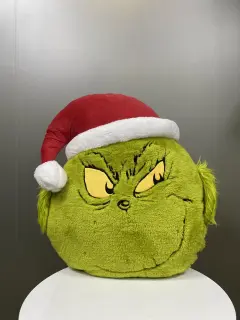 COJIN CARA GRINCH NAVIDAD