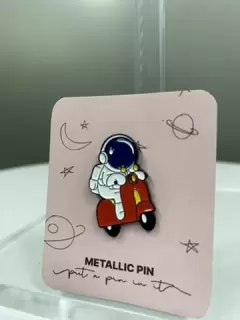 PIN ASTRONAUTA MOTOCICLETA