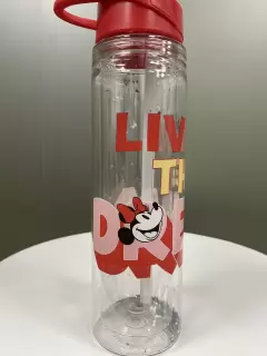BOTELLA CON PITILLO GLITTER MICKEY Y MINNIE