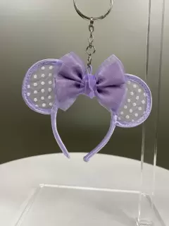 LLAVERO DIADEMA MINNIE LILA