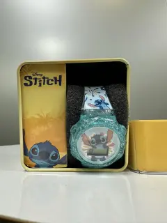 RELOJ STITCH AZUL