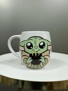 TAZA BLANCA BABY YODA