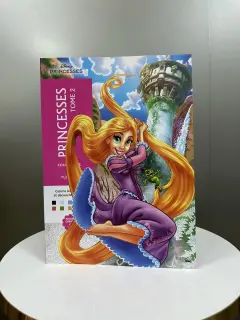 LIBRO PARA COLOREAR PORTADA RAPUNZEL
