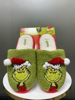 PANTUFLAS FELPUDAS GRINCH