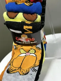 6 PACK MEDIAS LARGAS GARFIELD