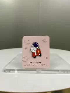 PIN ASTRONAUTA MOTOCICLETA