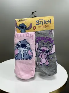 10 PACK MEDIAS CORTAS STITCH Y ANGEL