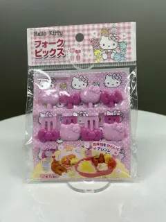 SET DE PINCHOS PARA COMIDA HELLO KITTY