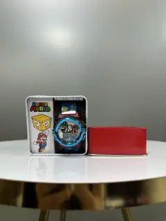 RELOJ MARIO Y LUIGI AZUL