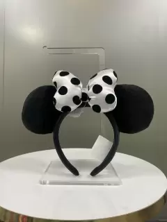 DIADEMA MINNIE NEGRA CON PUNTOS