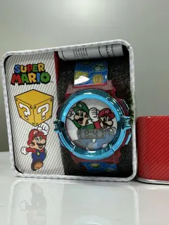 RELOJ MARIO Y LUIGI AZUL