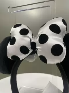DIADEMA MINNIE NEGRA CON PUNTOS