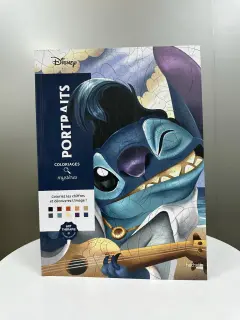 LIBRO PARA COLOREAR PORTADA STITCH ELVIS