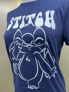 FRANELA STITCH AZUL MARINO